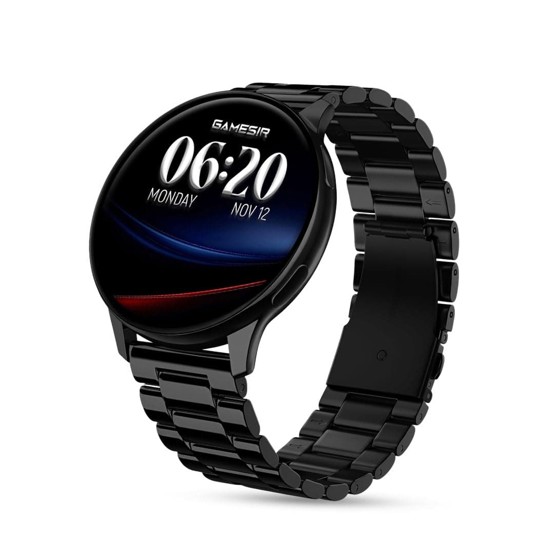 GameSir Active 2 Smartwatch for Men & Women, 1.39” HD Round Display, Bluetooth Calling, Heart Rate & SPO₂, 100+ Sports Modes, IP67, Long Battery Life for Android & iOS (Metal Black)