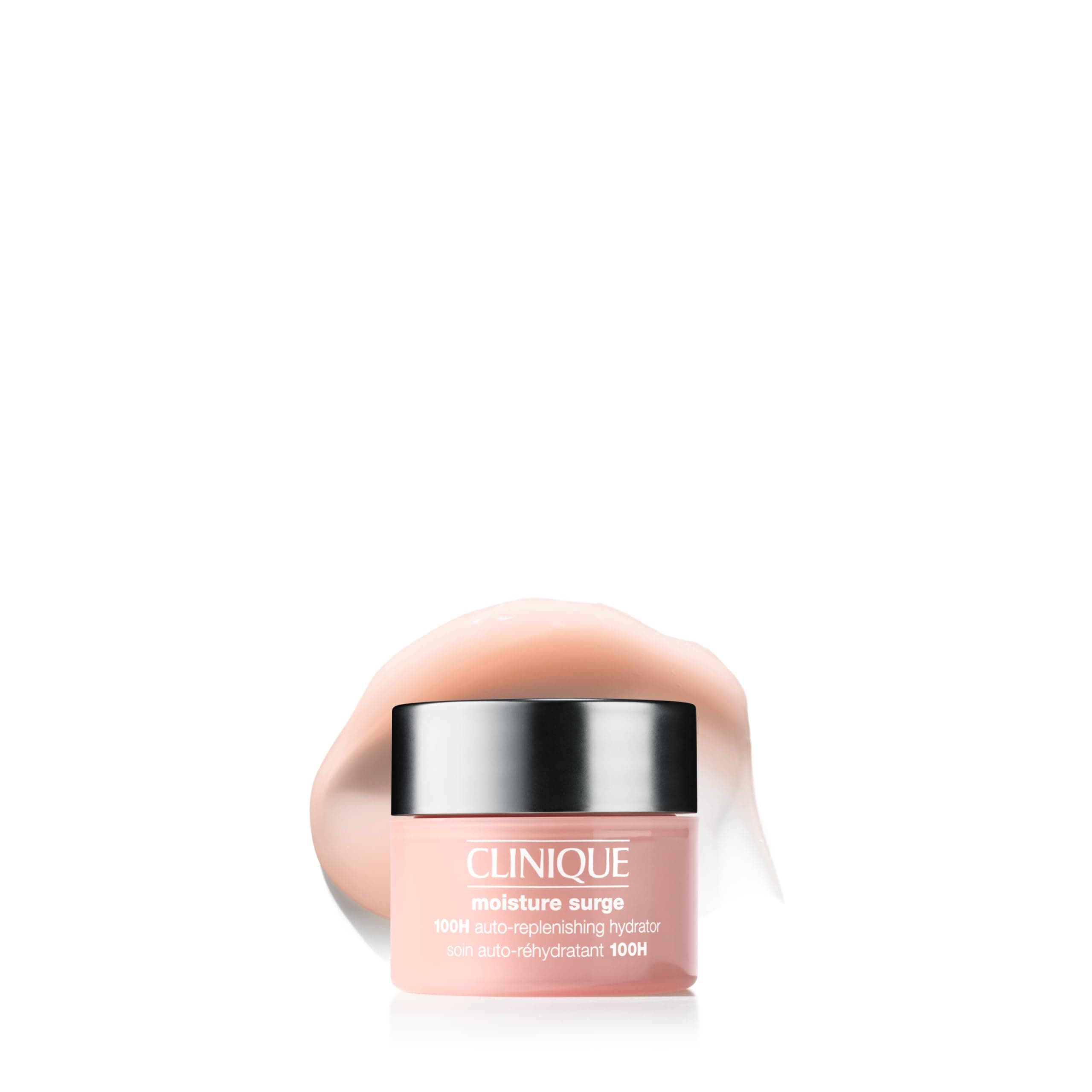 Clinique Moisture Surge 100H Auto-Replenishing Hydrator Oil Free Face Moisturizer | With Hyaluronic Acid, Aloe Bioferment and Vitamins C + E | For All Skin Types | Hydrating + Moisturizing, 15ML
