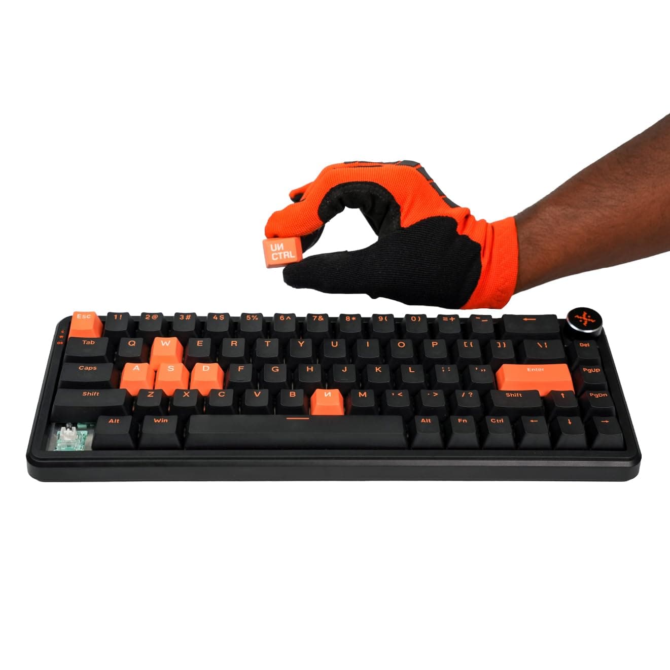 UNCTRL Rage Wired Magnetic Gaming Keyboard | Hall Effect | 8K Hz Polling | Rapid Trigger 0.1 mm Precision | SnapTap, SOCD | Knob | Hot-Swap | RGB | Anti-ghosting | PBT Keycaps | Win/Mac