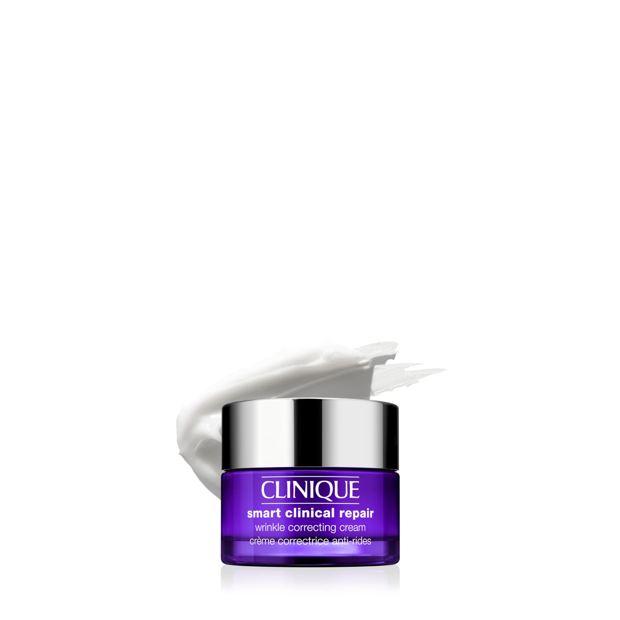 Clinique Smart Clinical Repair Wrinkle Correcting Anti Aging Face Cream With Hyaluronic Acid + Peptides For All Skin Types | Hydrating, Mini Travel Size, 15ml